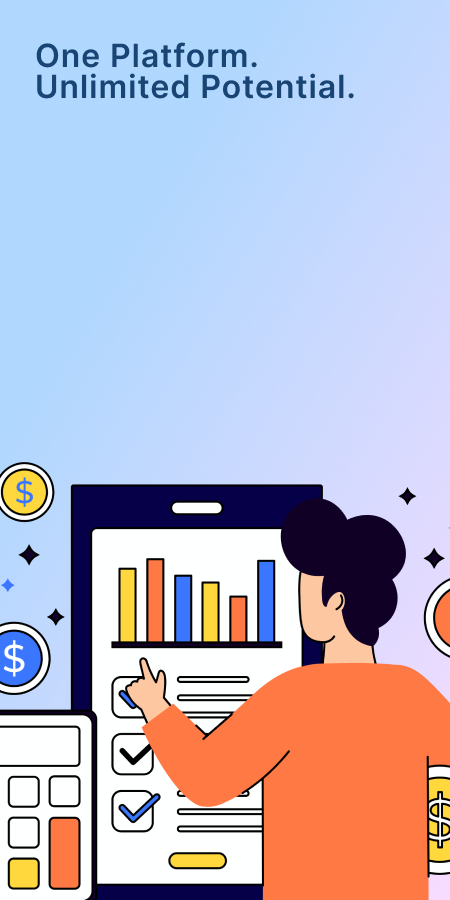 One platform, unlimited potential — contractor reviewing federal pricing data and a proposal checklist with SAMstream